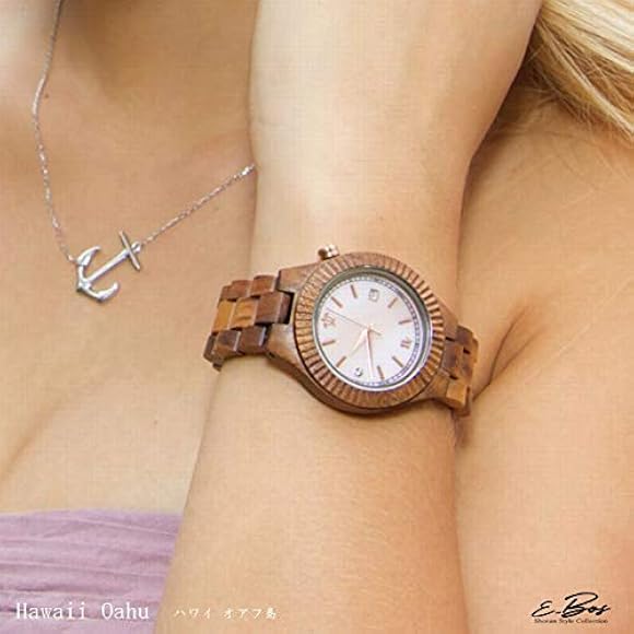 マ-ティン＆マッカ-サ-ハワイコアウッド 腕時計 ホワイト(シェル)文字盤